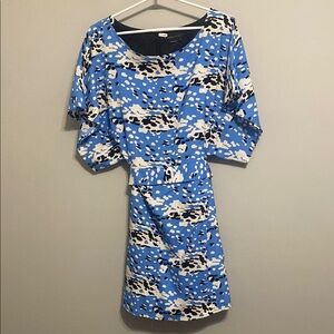 BCBG Blue Patterned Women's Dress